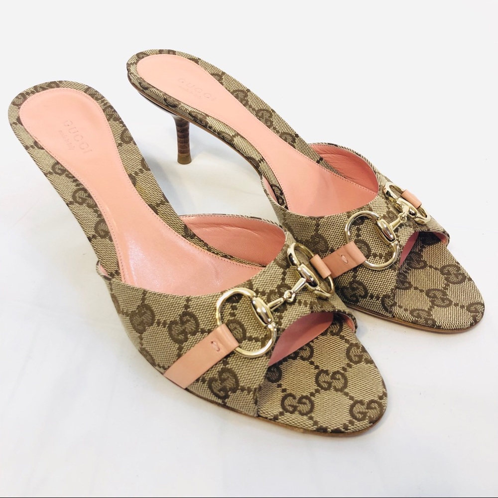 Gucci Horsebit GG Supreme Slide Sandals